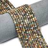 Natural Red Picasso Jasper/Polychrome Jasper Beads Strands G-P575-B10-4x2mm-1