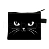 Cute Cat Polyester Zipper Wallets ANIM-PW0002-28H-1