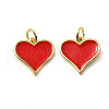Brass Enamel Charms KK-R229-06G-01-1