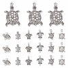 SUNNYCLUE 56pcs 7 style Tibetan Style Alloy Turtle/Tortoise Links Connectors & Pendants TIBEP-SC0001-99-1