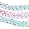 Transparent Painted Glass Beads Strands DGLA-A034-T3mm-A10-4