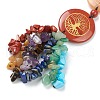 Flat Round Chakra Hanging Ornament AJEW-I059-04B-4