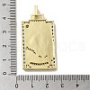 Brass Micro Pave Cubic Zirconia Pendants with Enamel KK-H458-03G-13-3