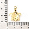 Brass Micro Pave Cubic Zirconia Pendants KK-Q040-02A-G-3