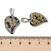 Natural Dalmatian Jasper Pendants G-B127-11P-02-4