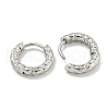 Tarnish Resistant Vacuum Plating 202 Stainless Steel Hoop Earrings EJEW-H003-45P-2