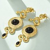 304 Stainless Steel Stud Earrings EJEW-C137-05B-G-2