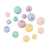 150Pcs 15 Styles Silicone Beads SIL-TA0001-25-3