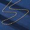 Brass Link Chain Necklaces for Women NJEW-D302-68G-2
