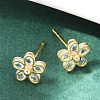 Brass Earring Studs KK-S348-421-3