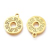Ion Plating(IP) 201 Stainless Steel Charms STAS-A047-07G-2