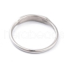 Non-Tarnish 304 Stainless Steel Plain Band Finger Ring for Women RJEW-L103-06-P-3