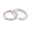 Non-Tarnish Round Ring 304 Stainless Steel Hoop Earrings for Women EJEW-G388-02B-P-2