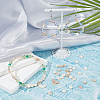 SUNNYCLUE 4 Strands AB Color Plated Natural Freshwater Shell Beads Strands BSHE-SC0001-19-4