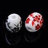 Handmade Printed Porcelain Beads PORC-S435-M-2