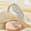 304 Stainless Steel Cuff Bangles BJEW-B108-12P-1