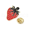 Strawberry with Octopus Enamel Pins JEWB-C045-01A-G-3