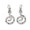 Brass Micro Pave Cubic Zirconia Pendants KK-U056-49P-1