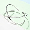 304 Stainless Steel Cuff Bangles BJEW-L682-033P-3