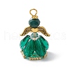 Faceted Glass Pendants PALLOY-MZ00582-08-1