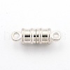 Brass Magnetic Clasps with Loops KK-O134-12S-1