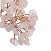 Natural Rose Quartz Chips Tree Decorations DJEW-M012-02G-3