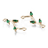 Brass Micro Pave Cubic Zirconia Links Connectors X-KK-S359-156C-RS-3
