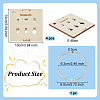 Olycraft 4pcs Wood Thread Winding Boards AJEW-OC0005-38-2
