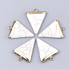 Electroplate Synthetic Turquoise Pendants G-S344-49F-1