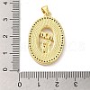 Mother's Day Brass Micro Pave Clear Cubic Zirconia Pendants FIND-Z041-21A-3