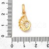 Brass Micro Pave Cubic Zirconia Pendants KK-S517-01C-G-3