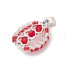 Glass Seed Beaded Hot Air Balloon Pendants PALLOY-MZ00662-04-4