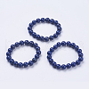 Natural Lapis Lazuli Beaded Stretch Bracelets BJEW-I253-10mm-09-2