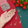 Christmas Trees Alloy Pendant Decoration HJEW-FG00005-3