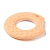Donut Food Grade Eco-Friendly Silicone Focal Beads SIL-Q023-01D-2