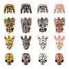 Fashewelry 32Pcs 16 Styles Tibetan Style Alloy Beads FIND-FW0001-13-10