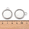 Tibetan Style Alloy Pendant Cabochon Settings PALLOY-N178-10AS-3