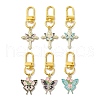 Alloy Enamel Pendant Decorations HJEW-JM01352-1