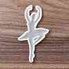 Ballet Dancer Shape Food Grade Silhouette Silicone Lollipop Molds DIY-D069-07-2
