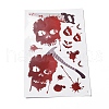 Halloween Theme PVC Static Stickers DIY-F133-07-1