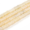 Natural White African Opal Beads Strands G-T140-86A-4
