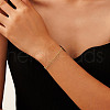 S925 Sterling Silver Multi-strand Bracelets for Woman BJEW-H622-02G-2