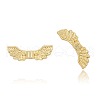 Nickel Free & Lead Free Golden Alloy Wing Beads PALLOY-J219-006-NR-1