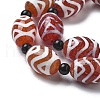 Tibetan Style dZi Beads Strands G-NH0037-C01-01-2