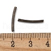 Brass Curved Tube Beads KK-B120-04F-AB-3