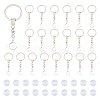 DIY Blank Domen Charm Keychian Making Kits KEYC-AB00063-1