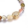 Natural Mixed Stone Beaded Stretch Bracelets Set SJEW-H584-17-3