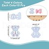 CHGCRAFT 60Pcs 4 Colors Opaque Acrylic Beads MACR-CA0001-22-2