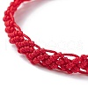 Nylon Thread Braided Cord Bracelet BJEW-JB07412-01-4