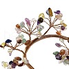 Chakra Natural Mixed Stone Chips Love Heart Tree Decorations DJEW-P017-B05-3